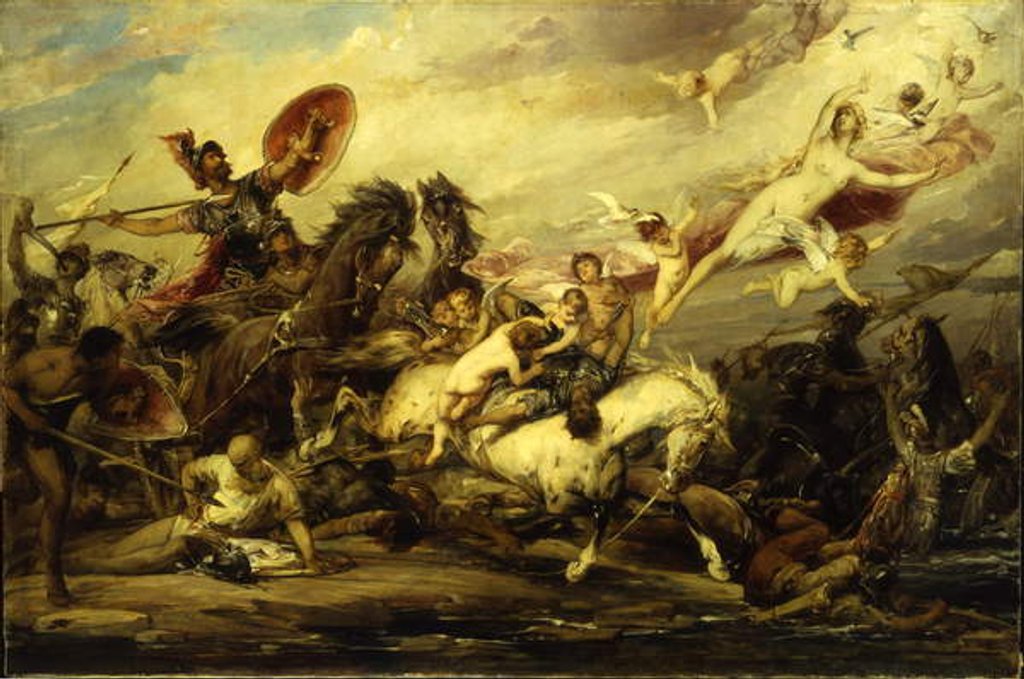 Detail of Icarius 1905 by Arthur Fitger