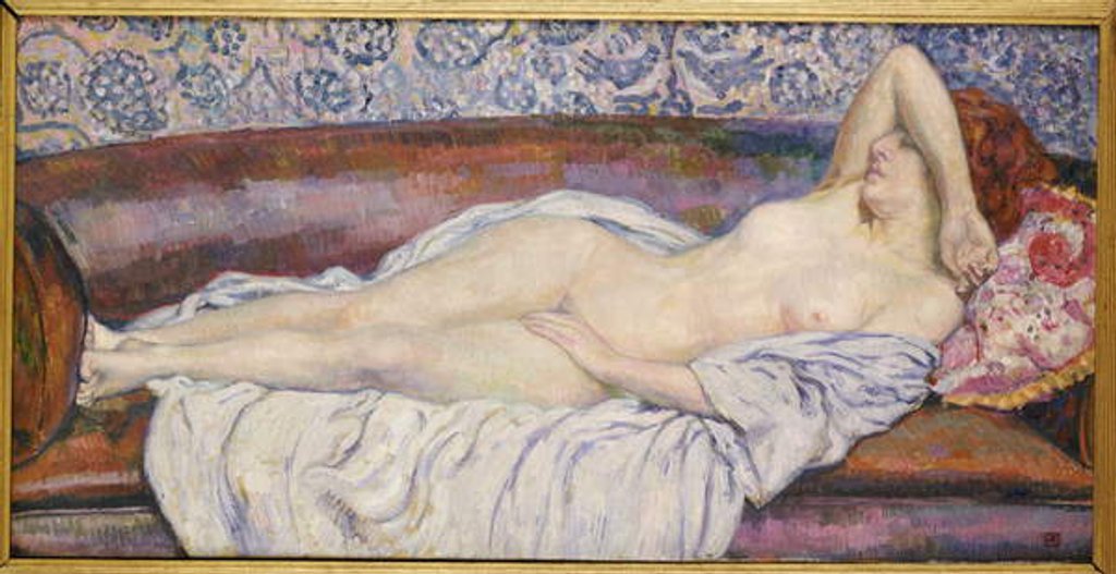 Detail of Reclining Nude by Theo van Rysselberghe