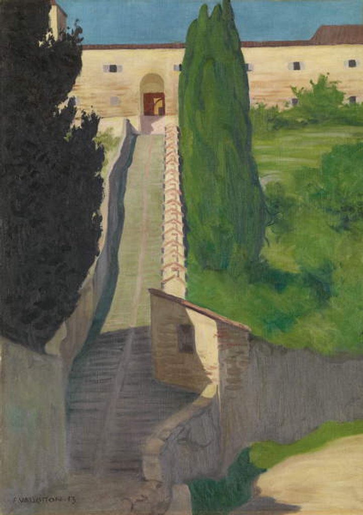 Detail of The Steps of the Convent of San Marco, Perugia, 1913 by Felix Edouard Vallotton