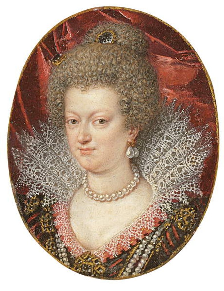 Detail of Maria de Medici by Frans II Pourbus