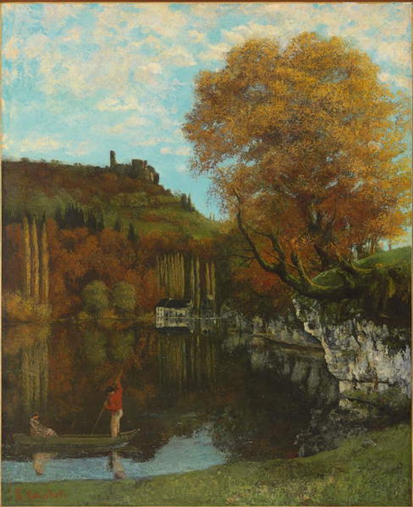 Detail of Le Miroir de Scey-en-Varais, 1864-68 by Gustave Courbet