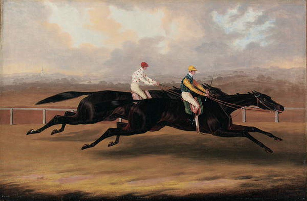 Detail of The Flying Dutchman and Voltigeur Running the Great Match Race by Samuel Spode
