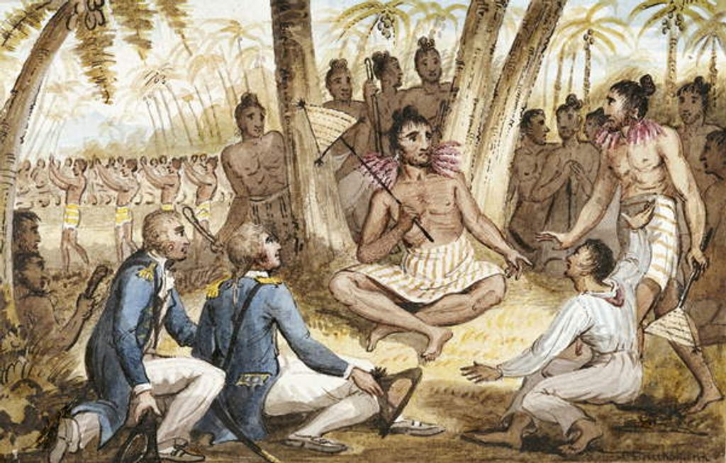 Detail of Illustration from 'The Voyages of Captain Cook' by Isaac Robert Cruikshank