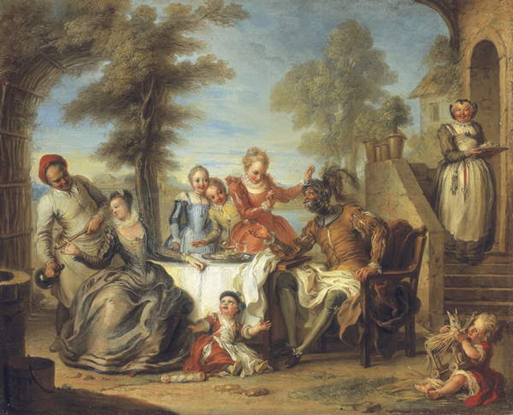 Detail of Don Quixote at the Inn by Charles Antoine Coypel