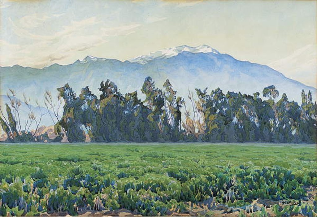 Detail of The Sierra Nevada Mountains by Gunnar Widforss