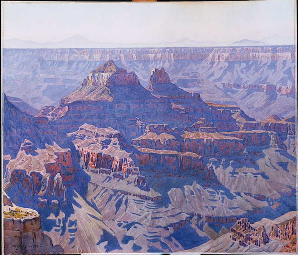 Detail of Grand Canyon, 1924 by Gunnar Widforss