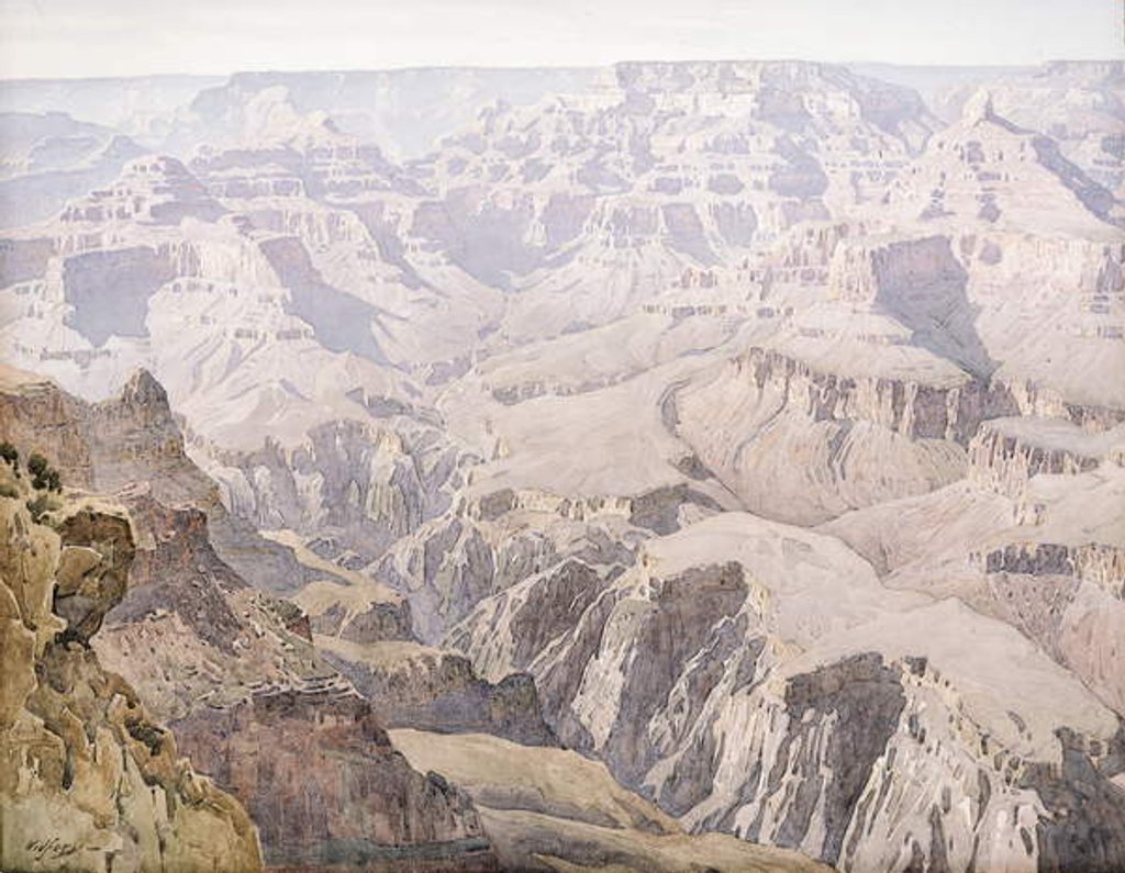 Detail of Yavapai Point by Gunnar Widforss