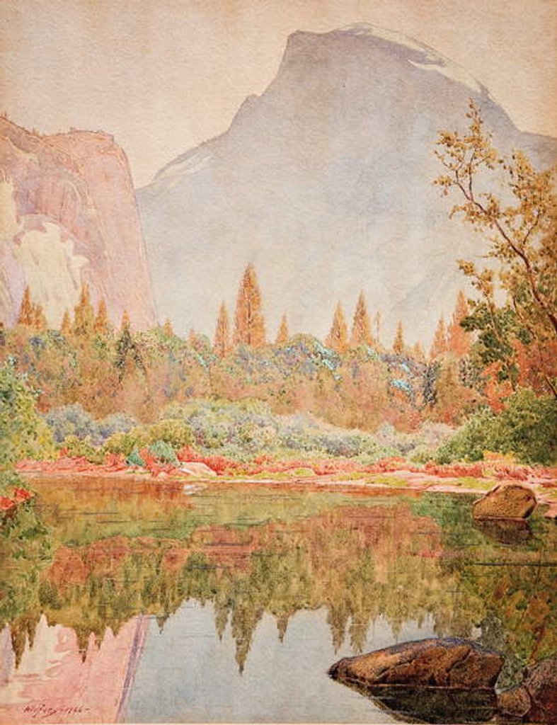 Detail of Half Dome, Yosemite, 1926 by Gunnar Widforss