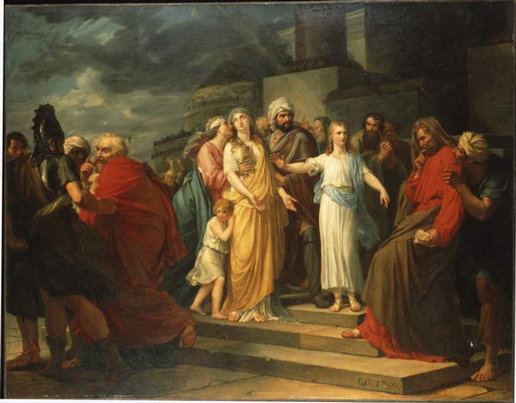 Detail of Daniel proving Susanna's Innocence by Francois Pascal Simon Baron Gerard