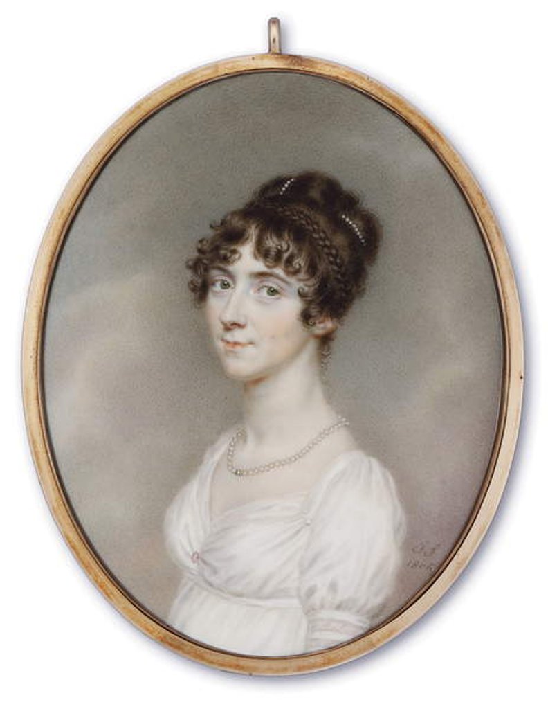 Detail of Lucy Burr, 1804 by John Smart