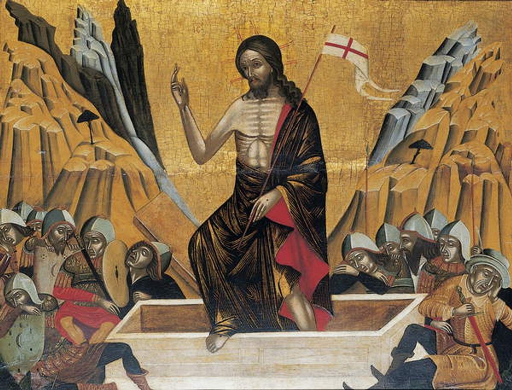 Detail of The Resurrection, Venice or Crete, c.1500 by Veneto-Cretan School