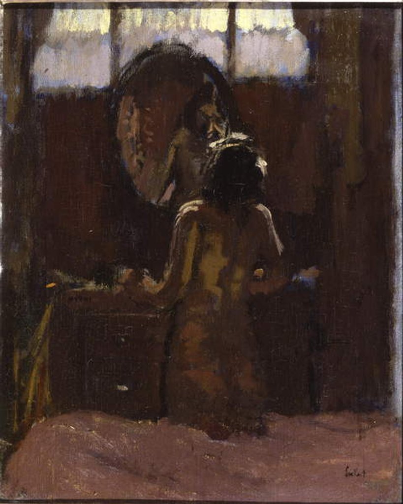 Detail of Nude Before a Mirror, Mornington Crescent by Walter Richard Sickert