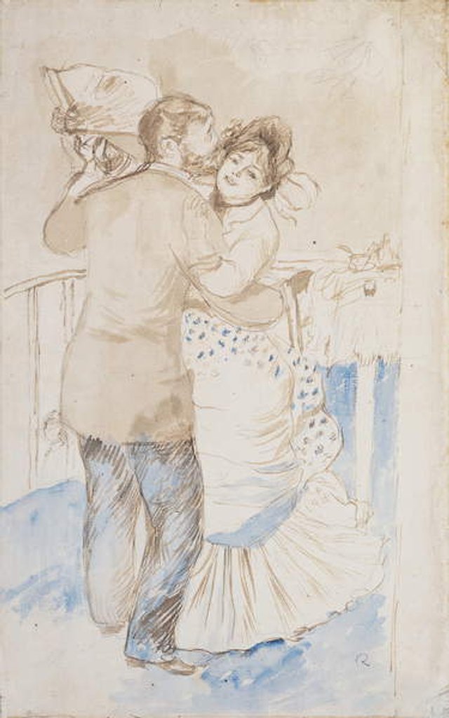 Detail of Countryside Dance, 1883 by Pierre Auguste Renoir