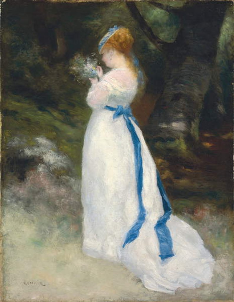 Detail of Portrait of Lise, 1867 by Pierre Auguste Renoir