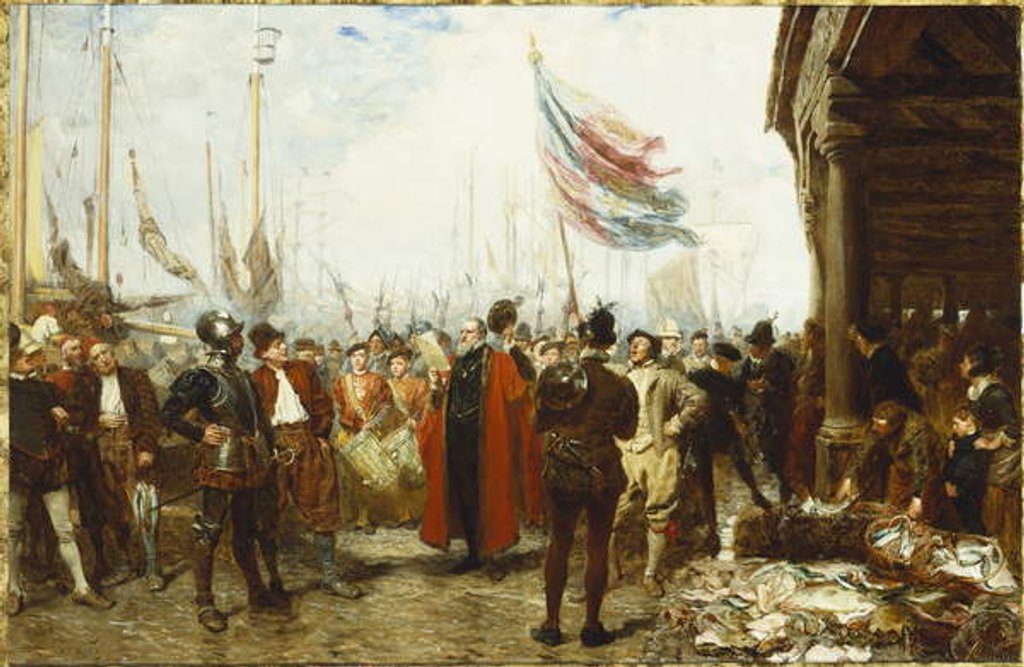 Detail of The Call to Arms, 1894 by John Seymour Lucas