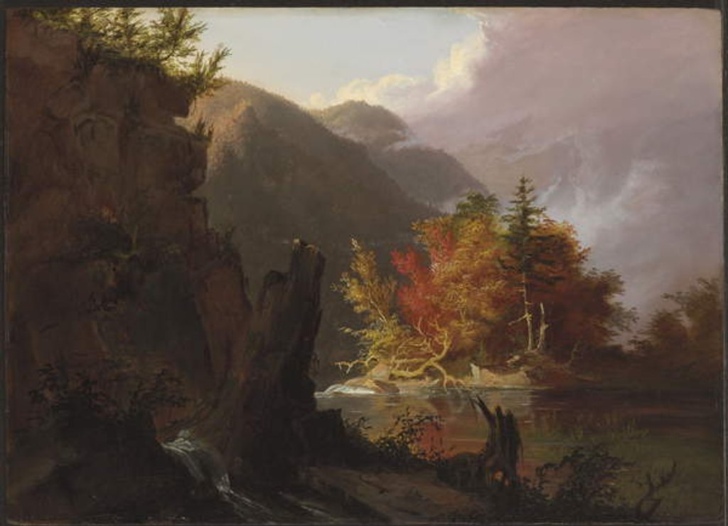 Detail of View in Kaaterskill Clove, 1826 by Thomas Cole
