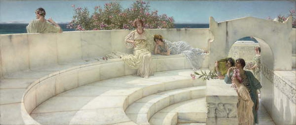 Detail of Under the Roof of Blue Ionian Weather, 1901 by Lawrence Alma-Tadema