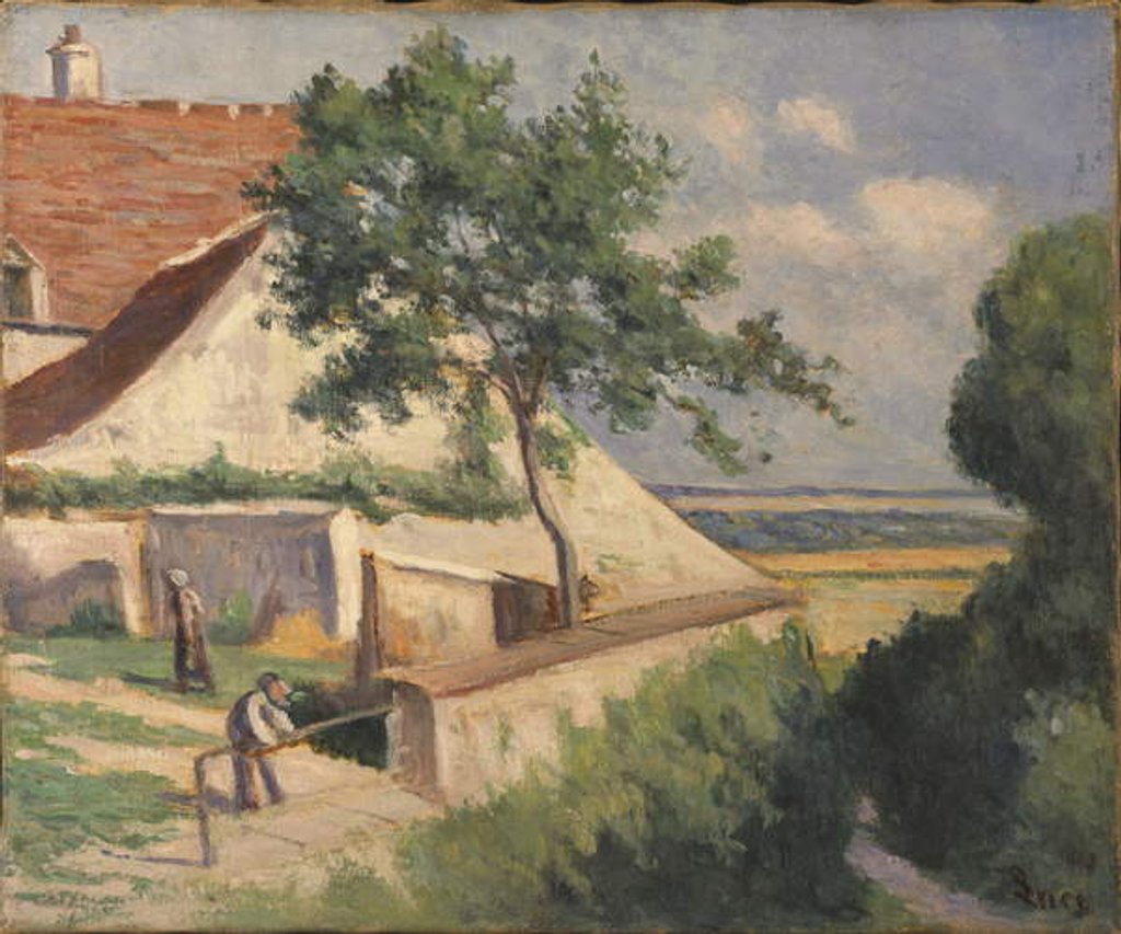 Detail of Rolleboise, Behind the Church, c.1920 by Maximilien Luce