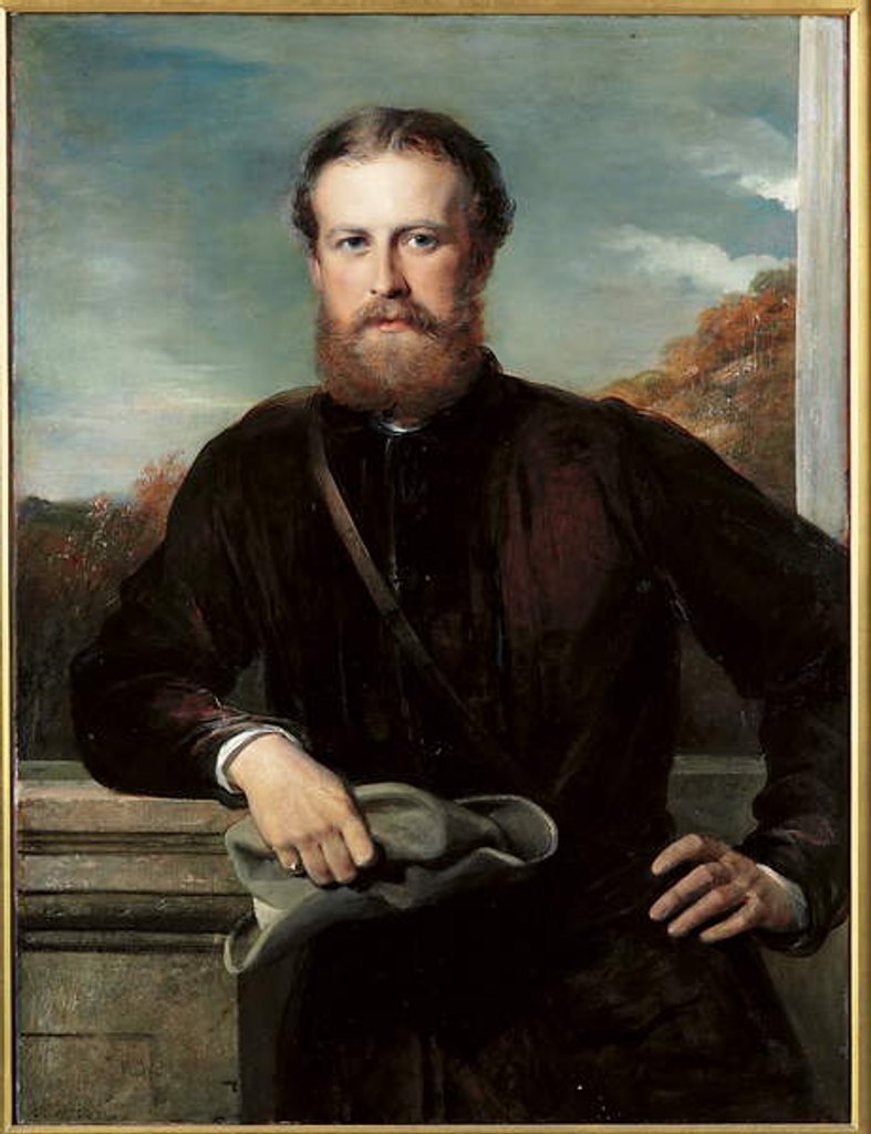 Detail of Portrait of John Scott, 3rd Earl of Eldon by George Richmond