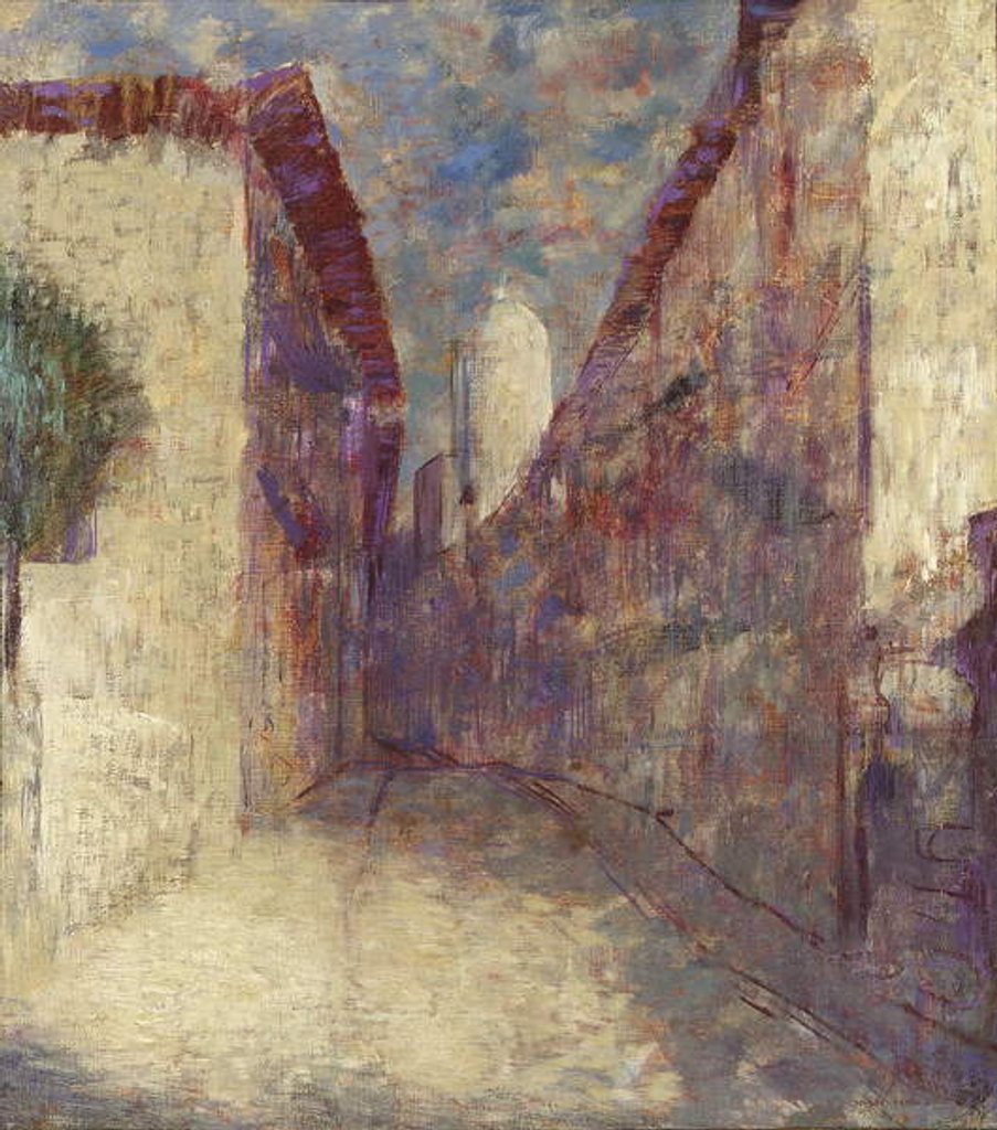 Detail of Street in Fontarabie by Odilon Redon