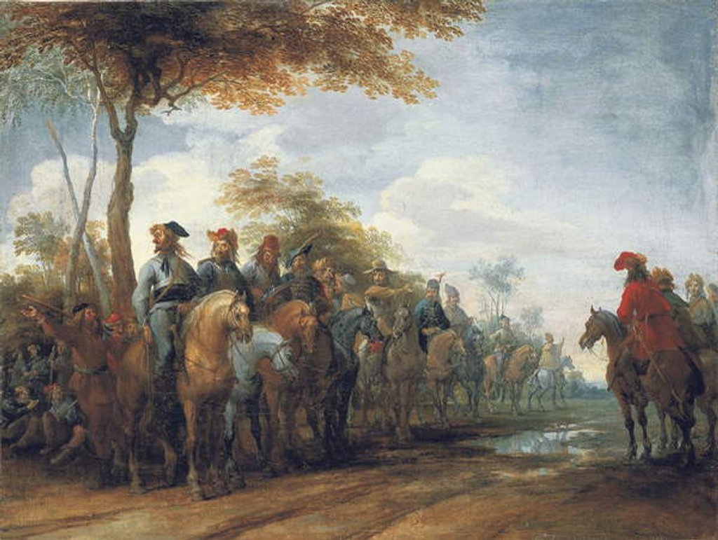 Detail of The Halt of the Cavalry by Peeter Snayers