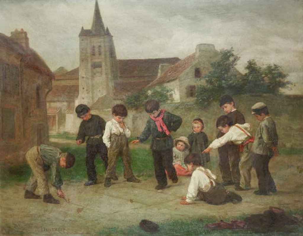 Detail of Hopscotch by Theophile Emmanuel Duverger