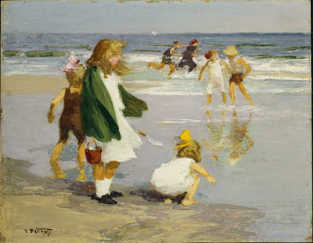 Detail of Play in the Surf by Edward Henry Potthast