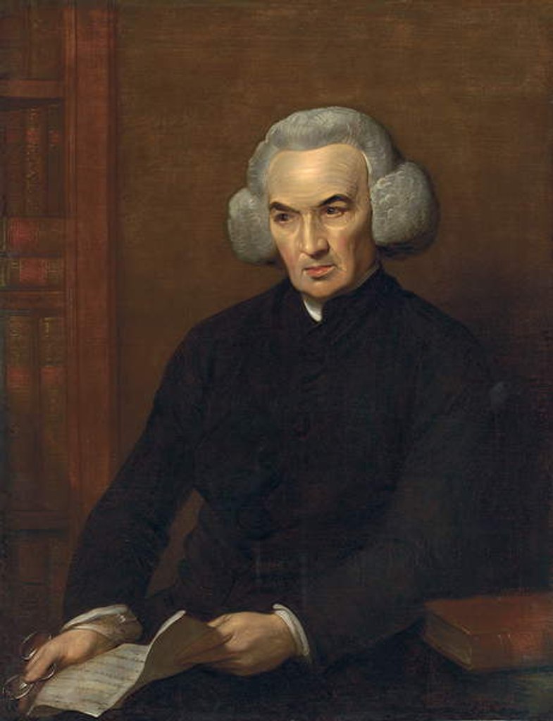 Detail of Portrait of Dr. Richard Price, holding a letter from Benjamin Franklin by Benjamin West