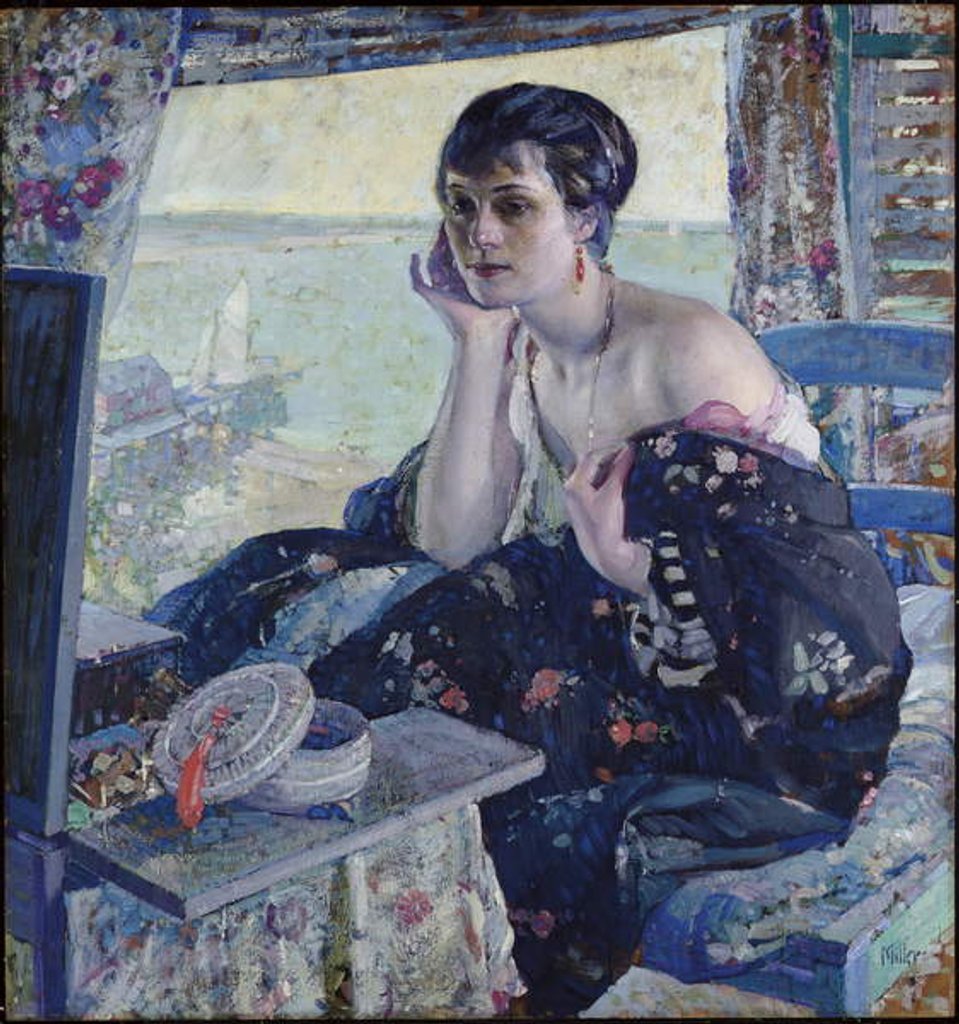 Detail of Woman by a Window by Richard Emil Miller