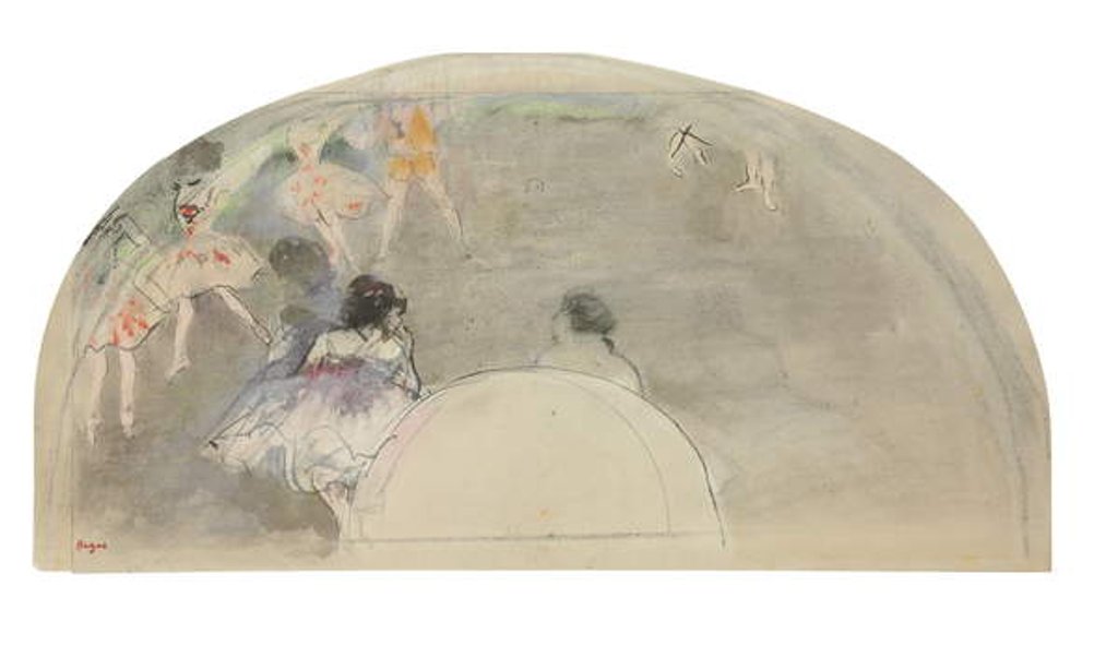 Detail of Ballet scene, c.1880 by Edgar Degas