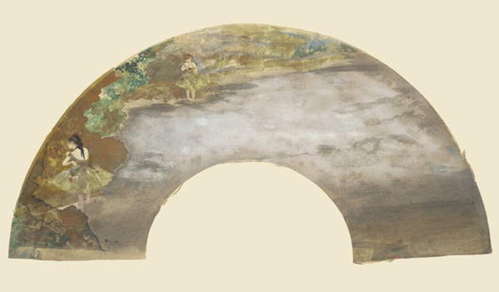 Detail of Two dancers, 1878-79 by Edgar Degas