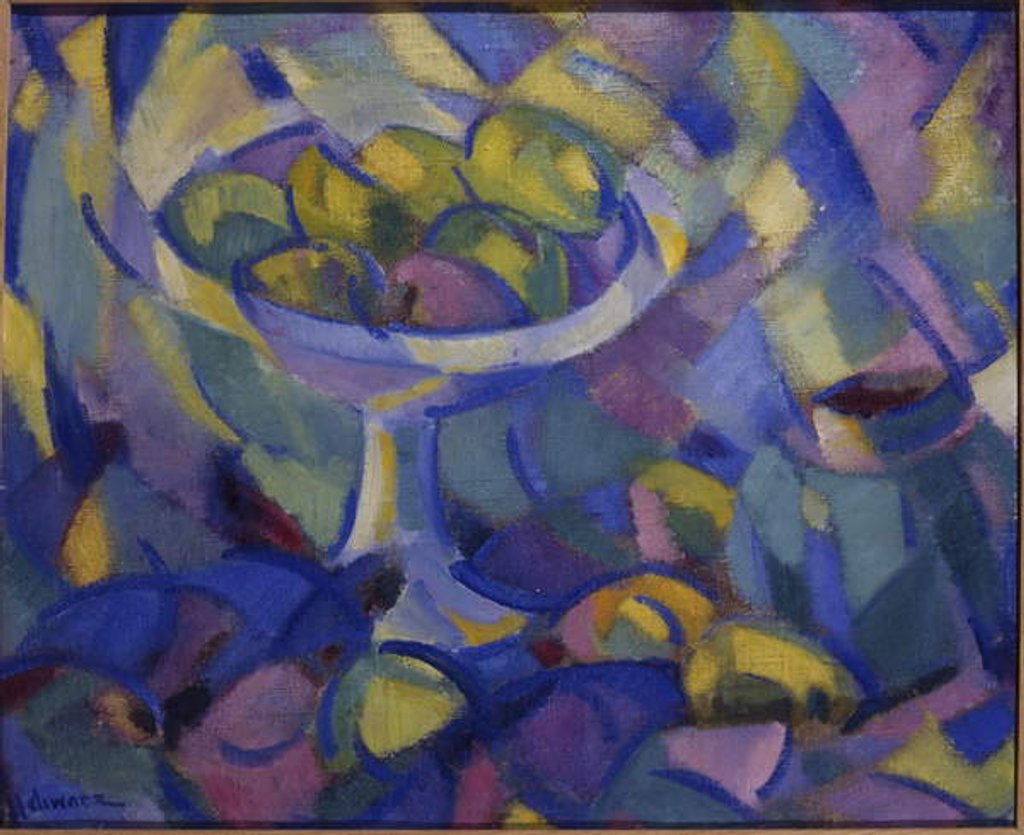 Detail of Fruit still life, c.1913-14 by Mommie Schwarz
