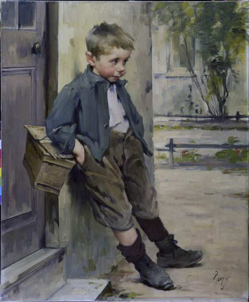 Detail of Out of the Game by Henri Jules Jean Geoffroy