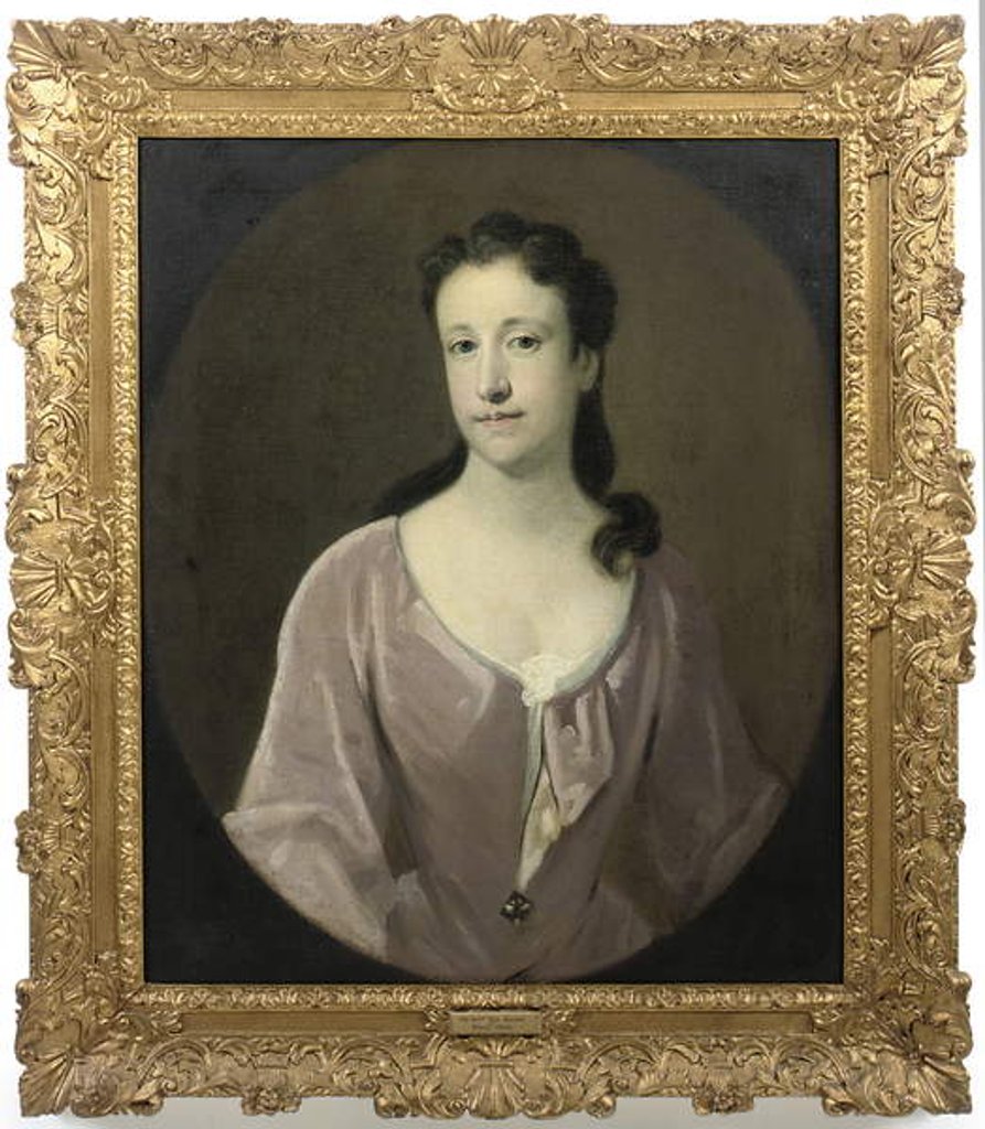 Detail of Portrait of a lady. traditionally identified as Mrs. Dorothy Smith, nee Barret-Lennard by English School