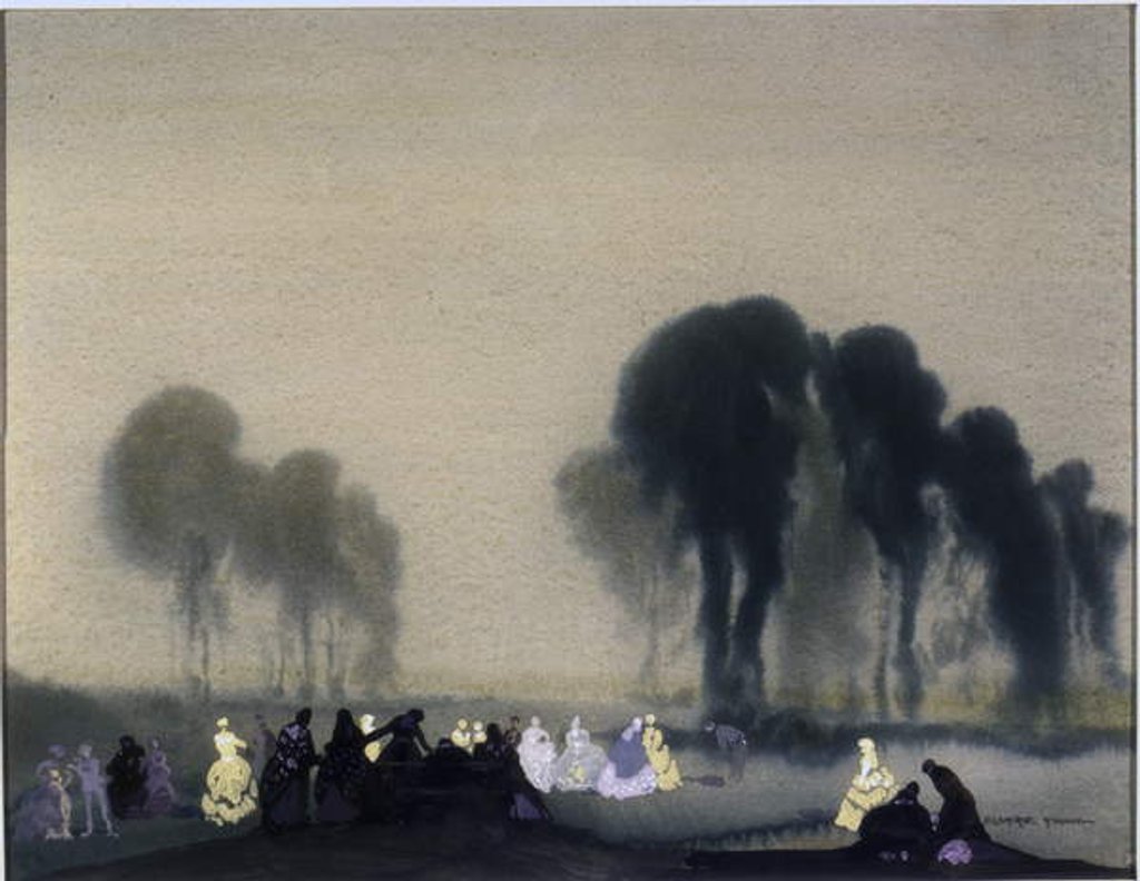 Detail of Moonlight Revels, c.1924 by William Blamire Young