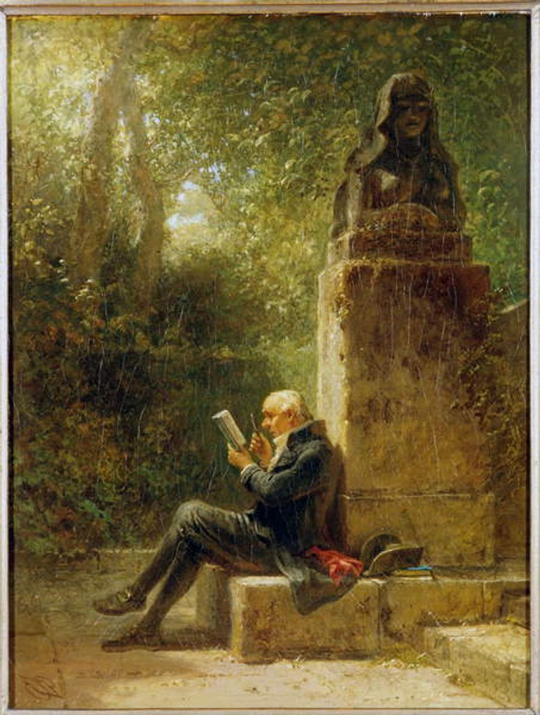 Detail of The Philosopher by Carl Spitzweg