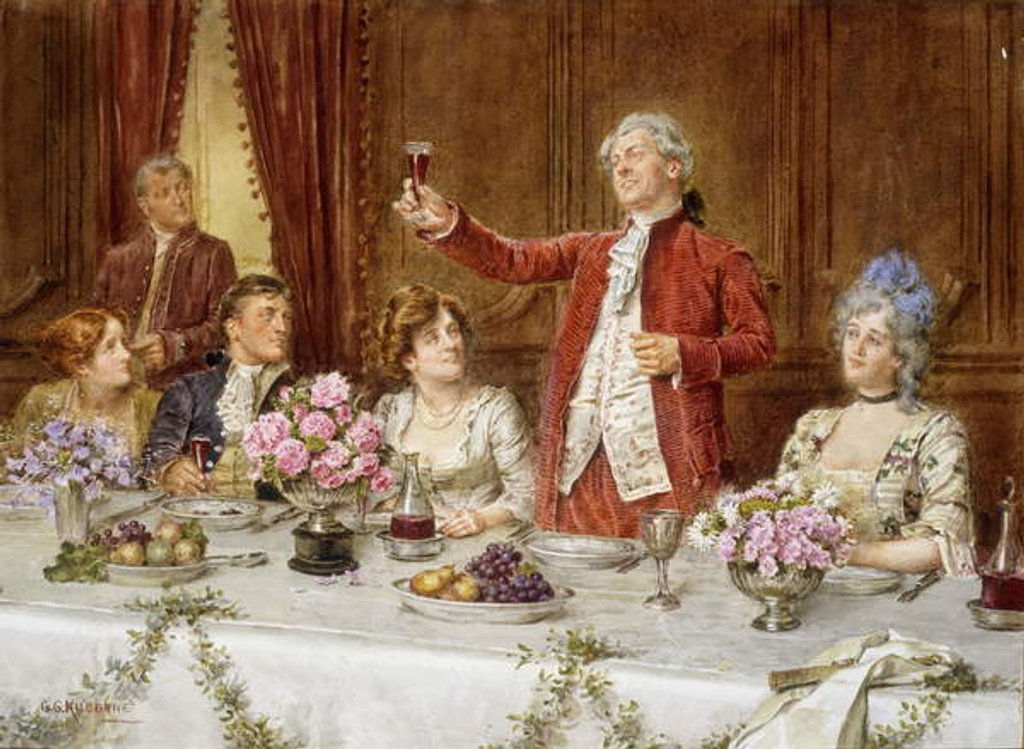 Detail of The King! by George Goodwin Kilburne