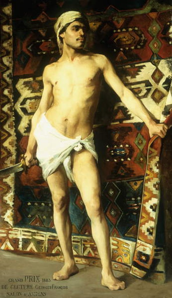 Detail of The Harem Guard, 1885 by Georges De Geetere