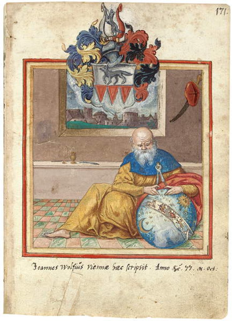 Detail of Page from the Album Amicorum of Salomon Schweigger von Sulz, 1576-1608 by School European