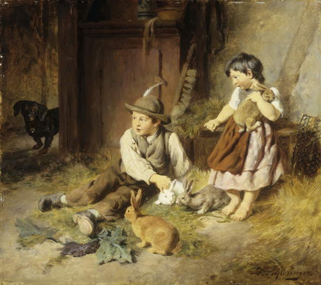 Detail of An Unwelcome Visitor by Felix Schlesinger