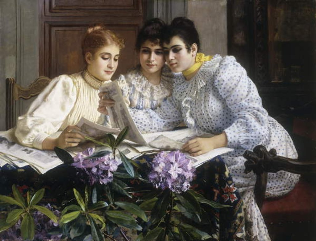 Detail of Selecting the Trousseau by Eugen von Blaas