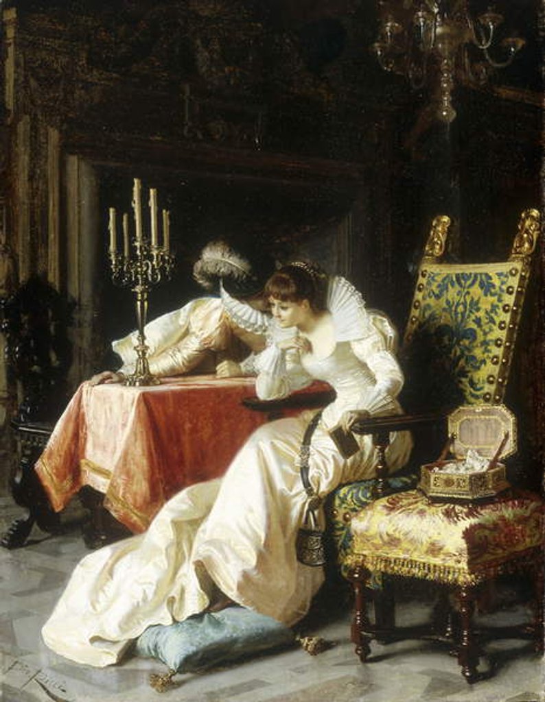 Detail of The Proposition by Pio Ricci