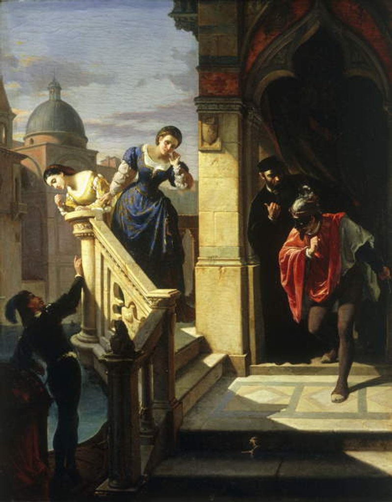 Detail of Venetian Intrigue, 1862 by Niccolo Sanesi