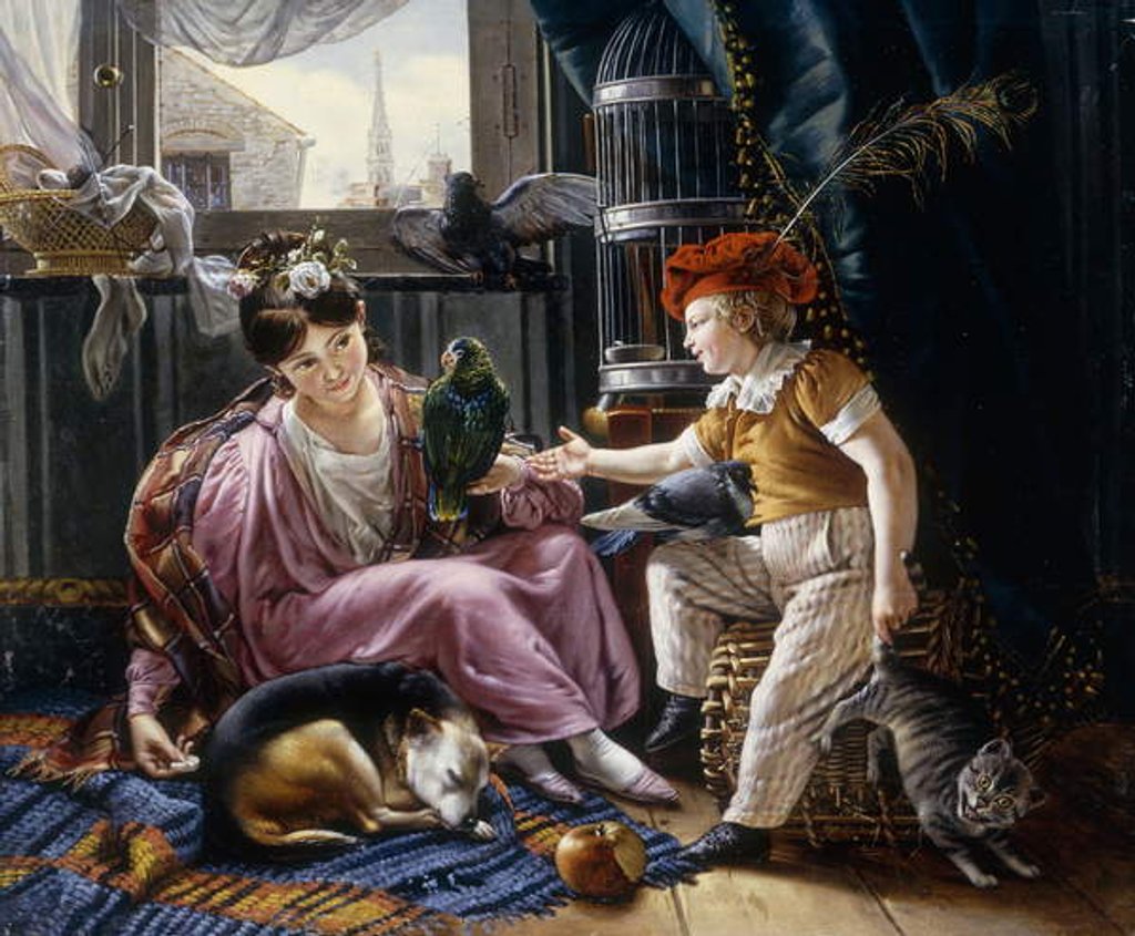 Detail of In the Garret by Ange Francois