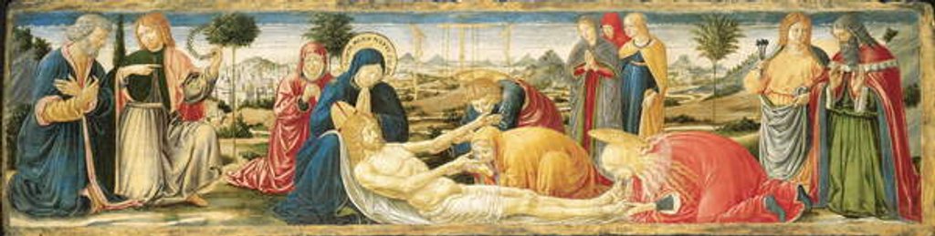 Detail of The Lamentation over the Dead Christ by Benozzo di Lese di Sandro Gozzoli