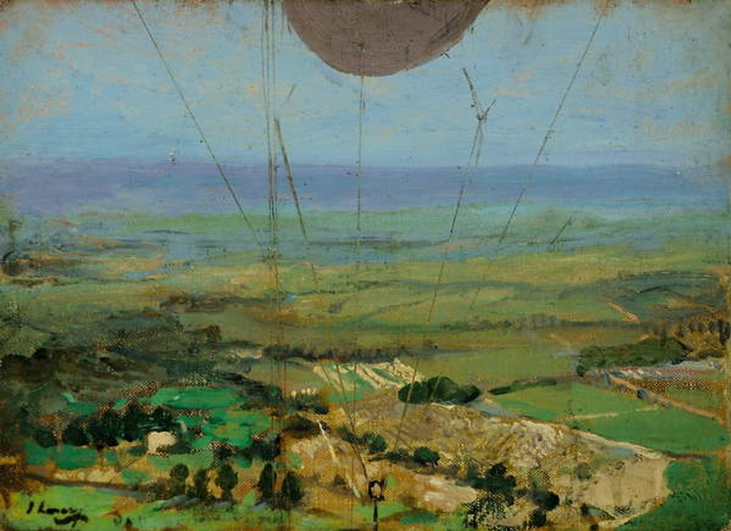 Detail of From a Kite Balloon, Roehampton, 1917 by John Lavery