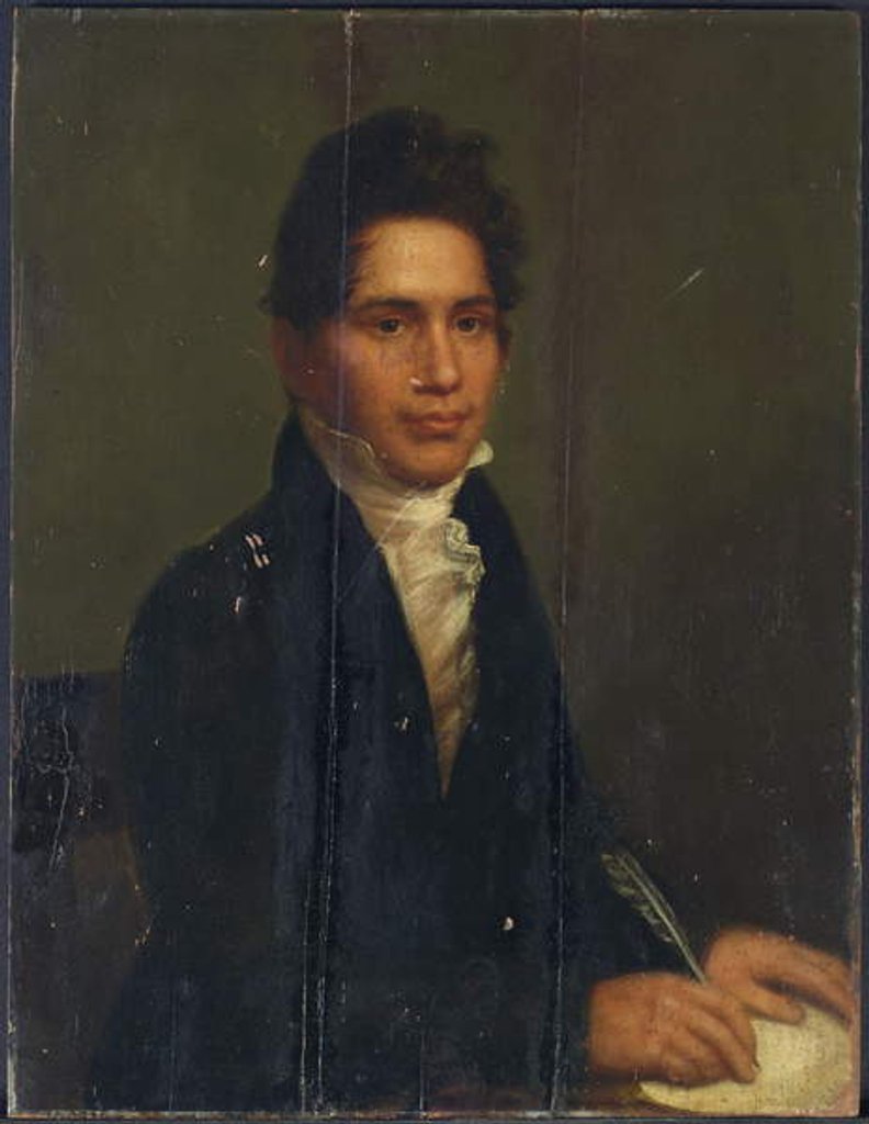 Detail of John Ridge, Cherokee Chief, 1825 by Charles Bird King