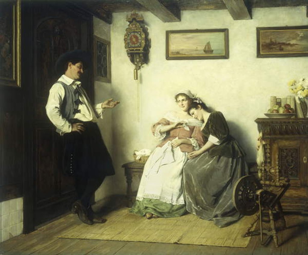 Detail of Flirtation by Max Volkhart
