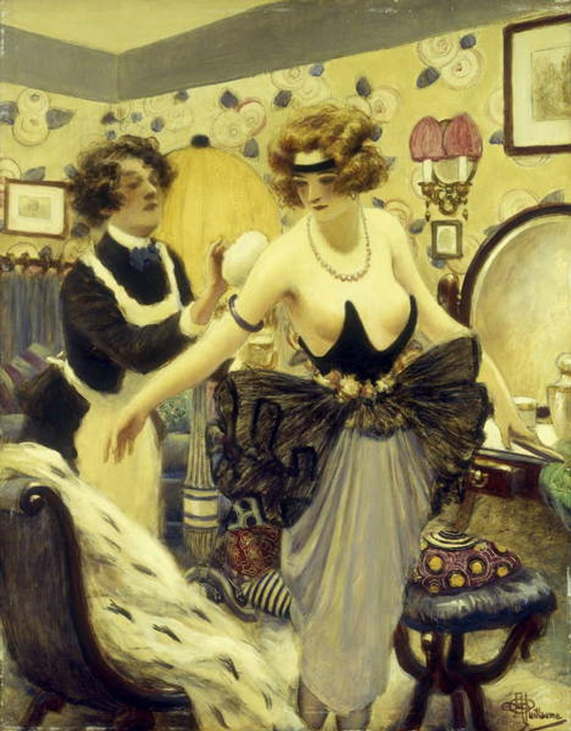 Detail of De la Poudre et des Bals by Albert Guillaume