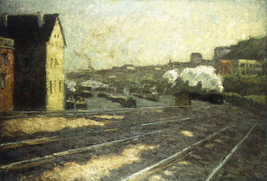 Detail of Entering the Station by Hermann Pleuer